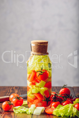 Detox Water with Tomato and Celery.