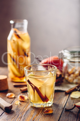 Water with Pear, Ginger and Cinnamon.