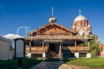 Entrance to the Holy Trinity Church in Sviyazhsk.