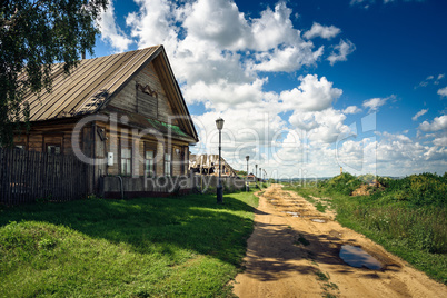 Traditional Rural House in Russia.