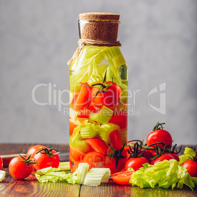 Cleansing Water with Tomato and Celery.