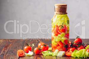 Cleansing Water with Tomato and Celery.