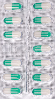 Many Tablets in Blister Isolated