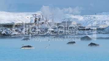 Geothermal power plant of Grindavik, Iceland