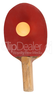 table tennis bat isolated