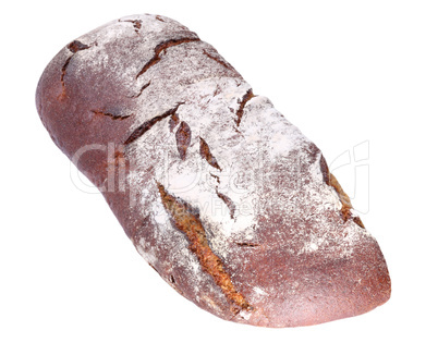 dark bread isolated