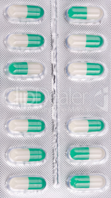 Many Tablets in Blister Isolated