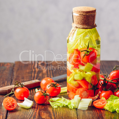 Flavored Water with Vegetables.