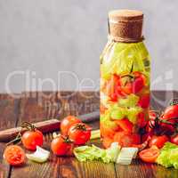 Flavored Water with Vegetables.