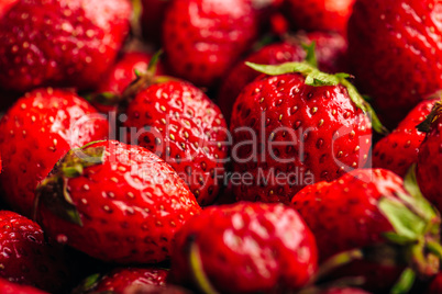 Ripe Strawberry Background.