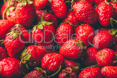 Ripe Strawberry Background.