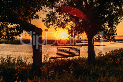 Bench by the River.