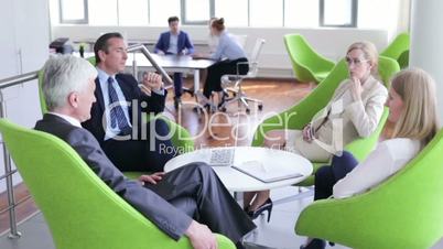 Business people having discussion