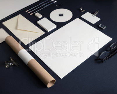 Blank stationery template