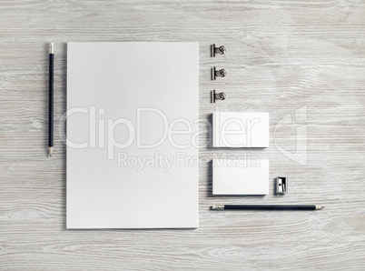 Blank stationery template