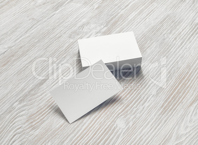 Blank business cards