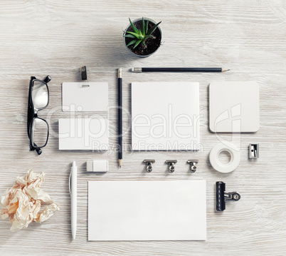 Blank stationery set