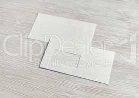 Blank paper envelopes