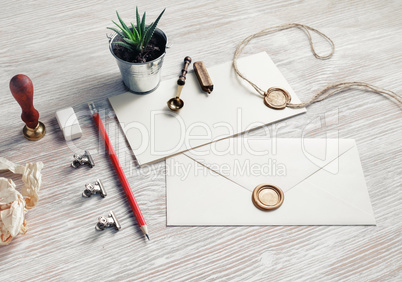 Blank vintage stationery