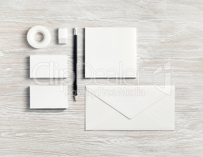 Blank corporate stationery