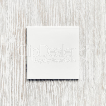 Blank square notepad
