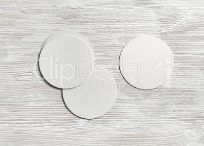 White beer coasters