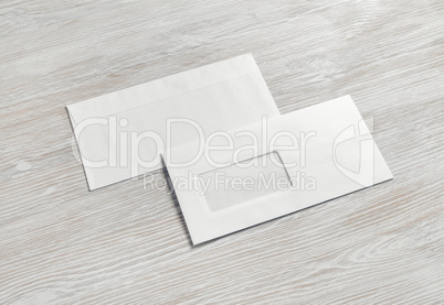 Two blank envelopes