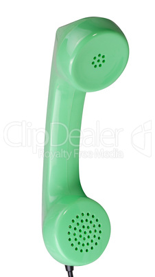 Old Green Rotary Telephone handset