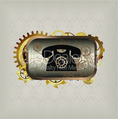 Icon in steampunk style