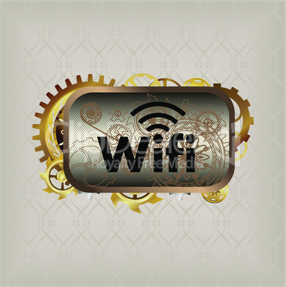Icon in steampunk style