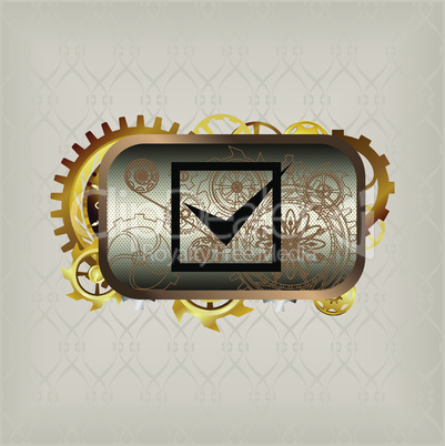 Icon in steampunk style