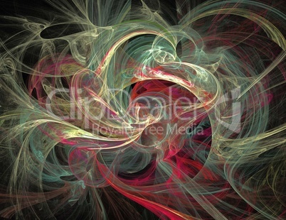 image of one Digital Fractal on Black Color image of one Digital Fractal on Black Color