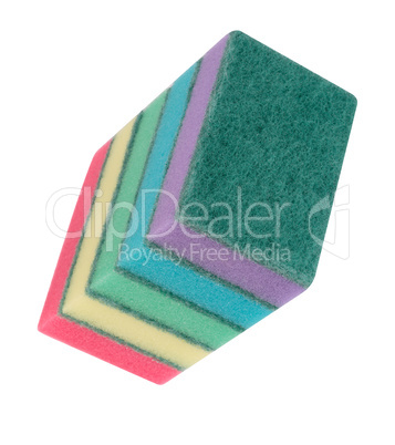 many foam rubber  sponge