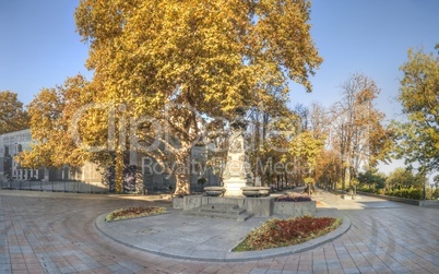 Primorsky Boulevard in Odessa at fall