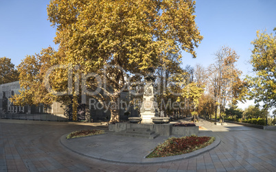 Early autumn at Odessa seaside Boulevard in Ukraine