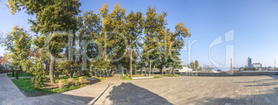 Early autumn at Odessa seaside Boulevard in Ukraine