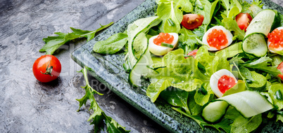 Salad with vegetables and greens