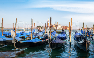 Gondolas in Venice