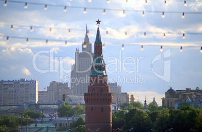 kremlin in cityscape