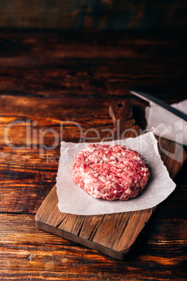 Raw Beef Patty for Burger.