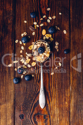 Spoonful of Muesli and Blueberry.