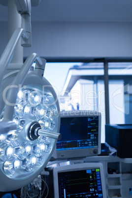 Medical monitor and surgical light in operation theater