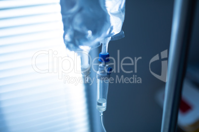 Intravenous drip in the ward