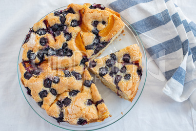 Heidelbeer Aprikosen Kuchen