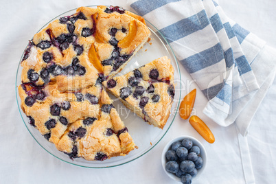 Heidelbeer Aprikosen Kuchen