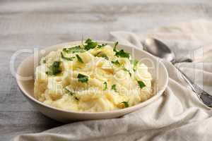 Mashed potatoes with butter