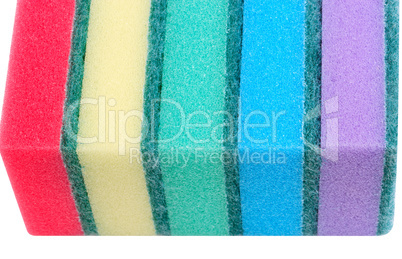 many foam rubber  sponge