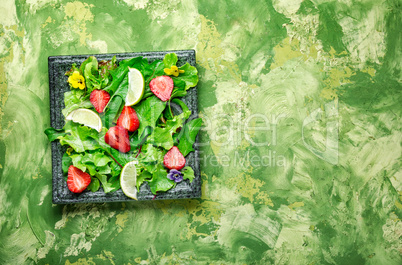 Summer salad with fruit