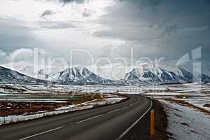 On the road to Dalvik, Iceland