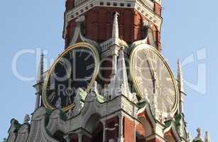 Kremlin tower on sky background